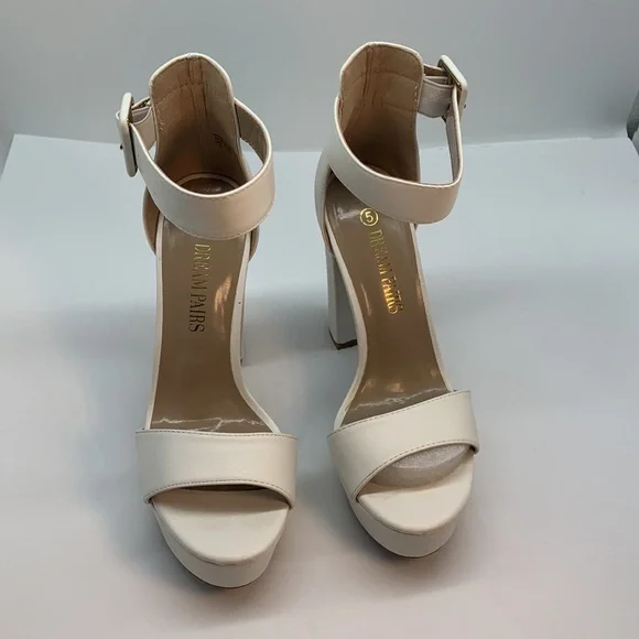 DREAM PAIRS Women's Hi-Lo High Heel Platform Pump Sandals Size 5 - Picture 3 of 10